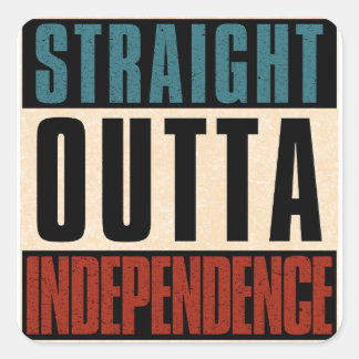 Adesivo Quadrado Hetero Outta Independence Missouri MO