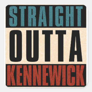 Adesivo Quadrado Hetero Outta Kennewick Washington WA