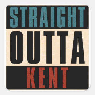 Adesivo Quadrado Hetero Outta Kent Washington WA