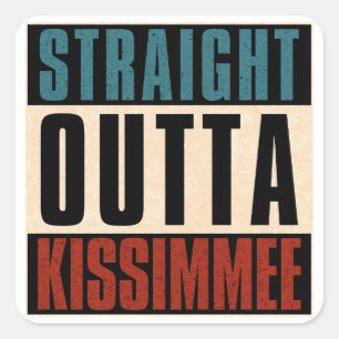 Adesivo Quadrado Hetero Outta Kissimmee Florida FL