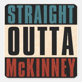 Adesivo Quadrado Hetero Outta McKinney Texas TX