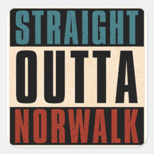 Adesivo Quadrado Hetero Outta Norwalk California CA