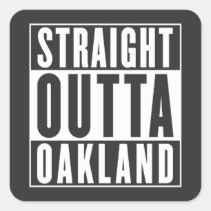 Adesivo Quadrado Hetero Outta Oakland