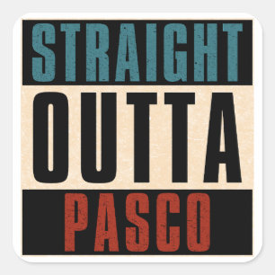Adesivo Quadrado Hetero Outta Pasco Washington WA
