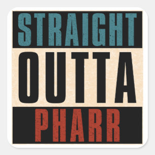 Adesivo Quadrado Hetero Outta Pharr Texas TX