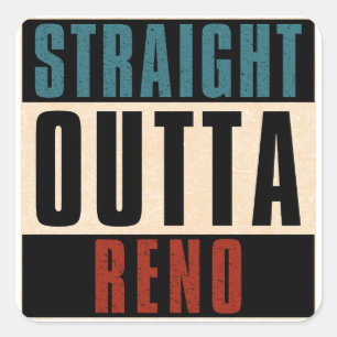 Adesivo Quadrado Hetero Outta Reno Nevada NV