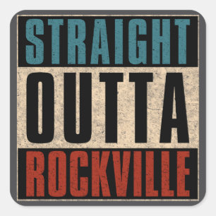 Adesivo Quadrado Hetero Outta Rockville Maryland MD