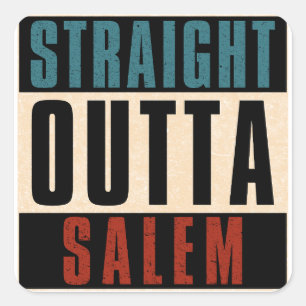 Adesivo Quadrado Hetero Outta Salem Oregon OR