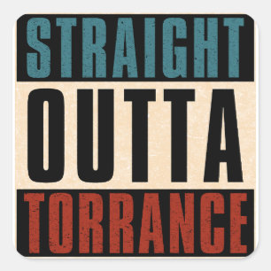 Adesivo Quadrado Hetero Outta Torrance California CA