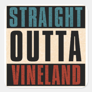 Adesivo Quadrado Hetero Outta Vineland New Jersey NJ
