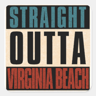 Adesivo Quadrado Hetero Outta Virginia Beach Virginia VA