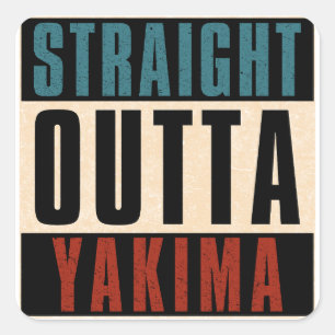 Adesivo Quadrado Hetero Outta Yakima Washington