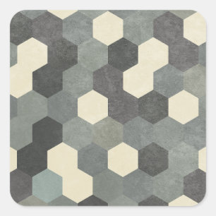 Adesivo Quadrado Hexagon Pattern