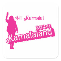 "Hi Kamala" - Sticker quadrado B