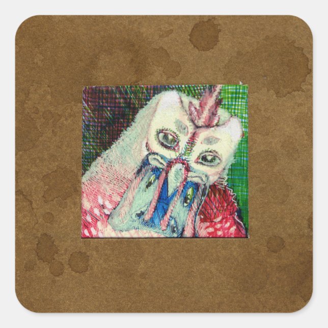 Adesivo Quadrado Híbrido animal 3 (Frente)