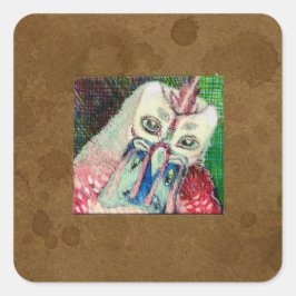 Adesivo Quadrado Híbrido animal 3