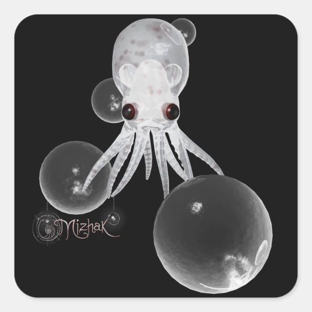 Adesivo Quadrado Hicci Stickers! (Frente)