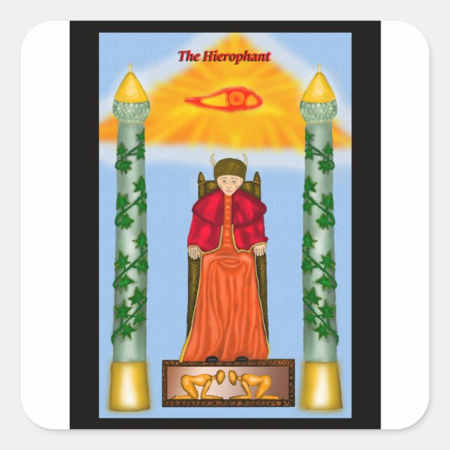 Adesivo Quadrado Hierofant - Sticker (Frente)