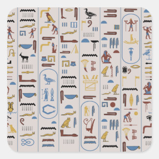 Adesivo Quadrado Hieroglifo Ash Color Pharaoh