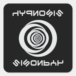 Adesivo Quadrado Hipnose Hipnotizador Hipnotista Presente Engraçad