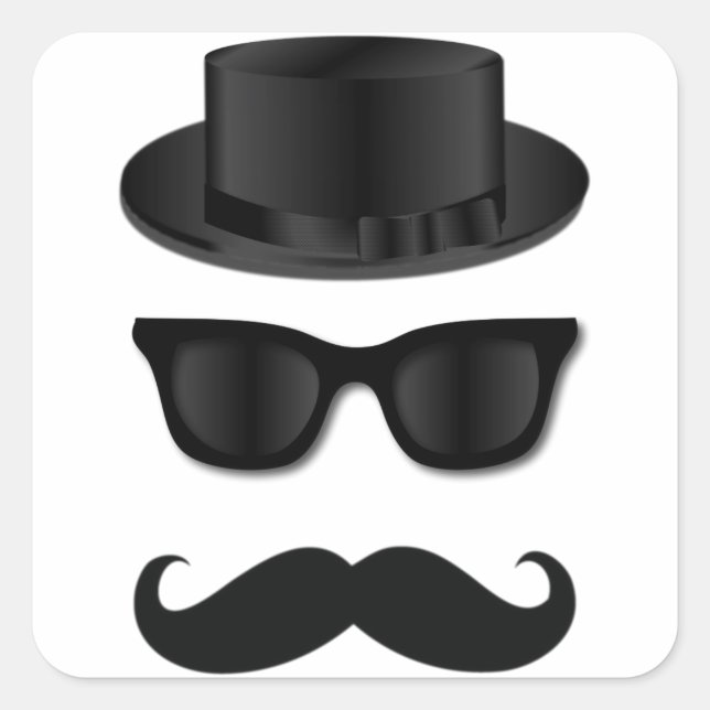 Adesivo Quadrado Hipster (Frente)