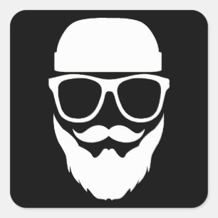 Adesivo Quadrado Hipster velho do YE