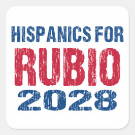 Adesivo Quadrado Hispânicos para Rubio 2028