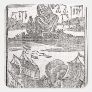 Adesivo Quadrado História e vidas de todo o o mais notório