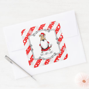 Adesivo Quadrado HO HO HO Papais noeis Muito Engraçados Costume Cac