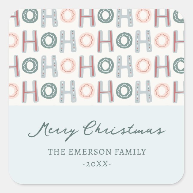 Adesivo Quadrado Ho Ho Sticker (Frente)