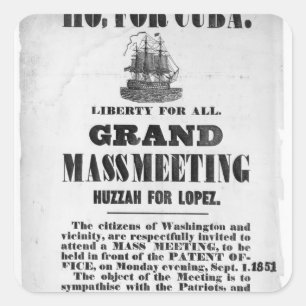 Adesivo Quadrado Ho, para Cuba