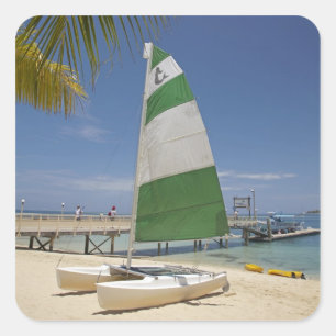 Adesivo Quadrado Hobie Cat, Resort da Ilha Plantation