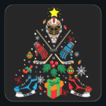 Adesivo Quadrado Hockey Christmas Tree Gift, Hockey Lovers Hobbies<br><div class="desc">Hockey Christmas Tree Gift,  Hockey Lover Christmas,  Phay Christmas with my hockey hobby,  Christmas Gift For Hockey Lovers. All Hockey For The Christmas Holiday. Funny Hockey Christmas Shirt and T-shirt. Click the "customize further" button if you wish to re-arrange and format the style and placement of the text.</div>