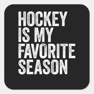 Adesivo Quadrado Hockey é minha estação favorita