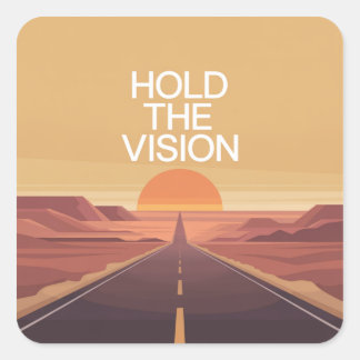 Adesivo Quadrado Hold The Vision