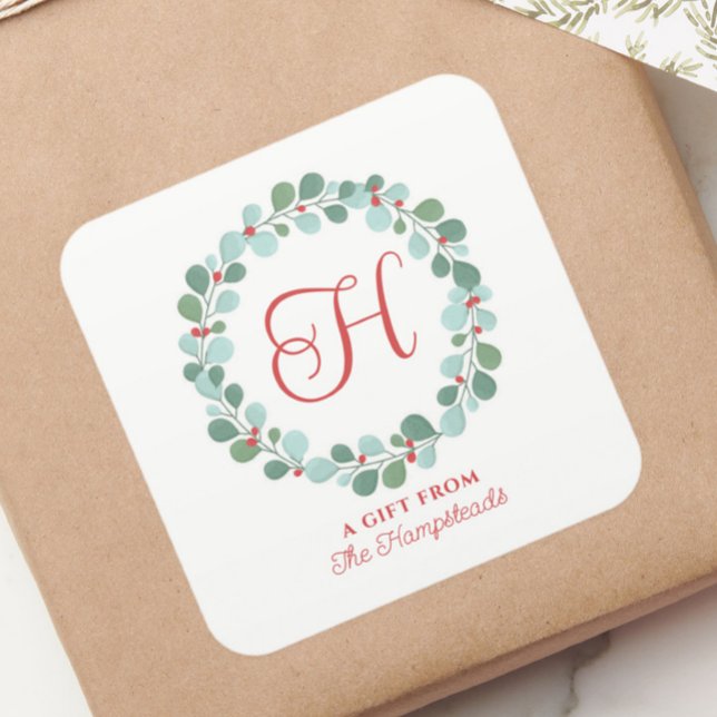 Adesivo Quadrado Holly Ber Christmas (Criador carregado)