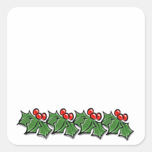 Adesivo Quadrado Holly Sprigs