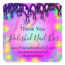 Hológrafo Obrigado Bolha Rosa Quente