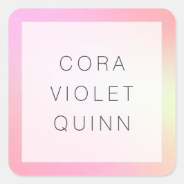 Adesivo Quadrado Holographic Ombre