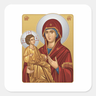 Adesivo Quadrado Holy Mother Of God East Europian Church Orthodox 