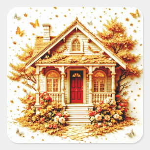Adesivo Quadrado Home Sweet Home