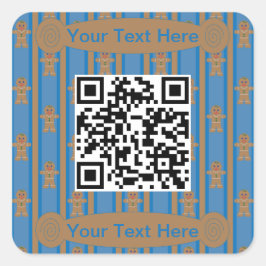 Adesivo Quadrado Homem de Gingerpão de Diversão e Rico