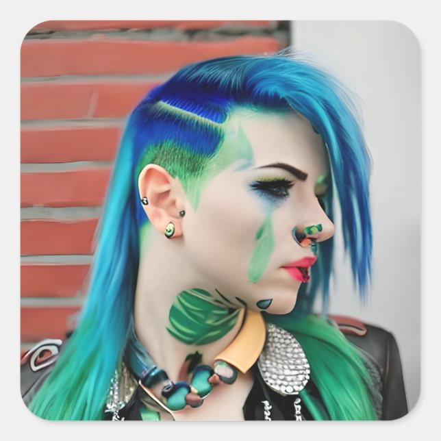 Adesivo Quadrado Homem Trans LGBT (Frente)