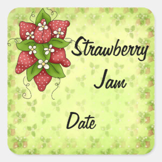 Adesivo Quadrado Homemade Jam Lables