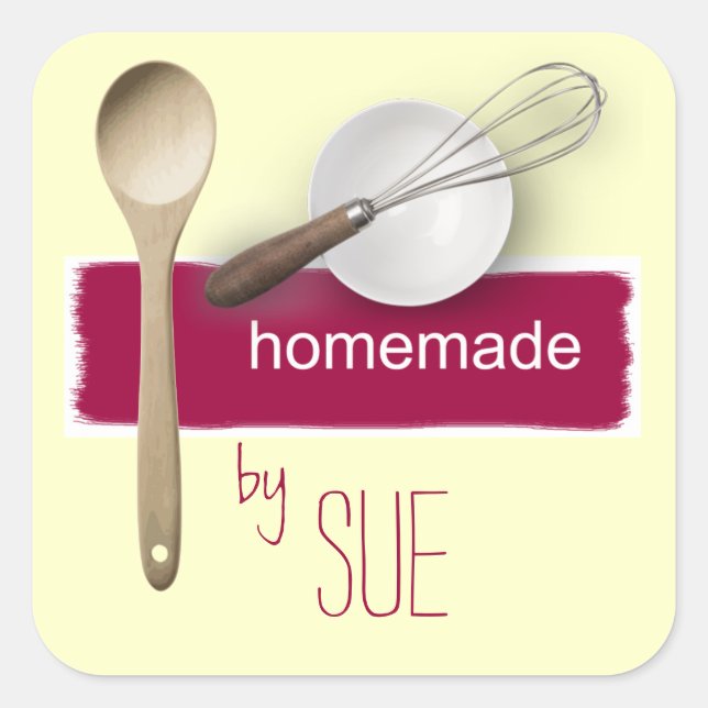 Adesivo Quadrado Homemade personalizada de VOCÊS Stickers (Frente)