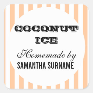 Adesivo Quadrado Homemade preserva pote de doces