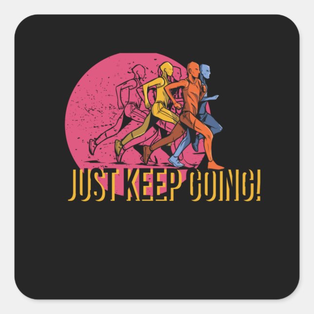 Adesivo Quadrado Homens Correntes (Frente)