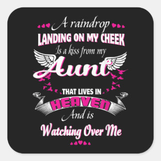 Adesivo Quadrado homens mulheres perdem tia em homenagear minha tia