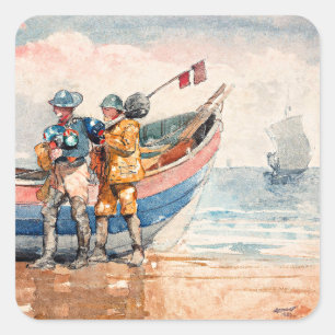 Adesivo Quadrado Homer - O Regresso, belas artes,