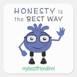 Adesivo Quadrado Honestidade Sticker